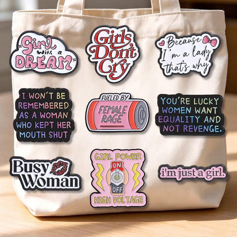 Vrouwenkracht Emaille Pins Fem - Jewelry Making History recensie en prijs